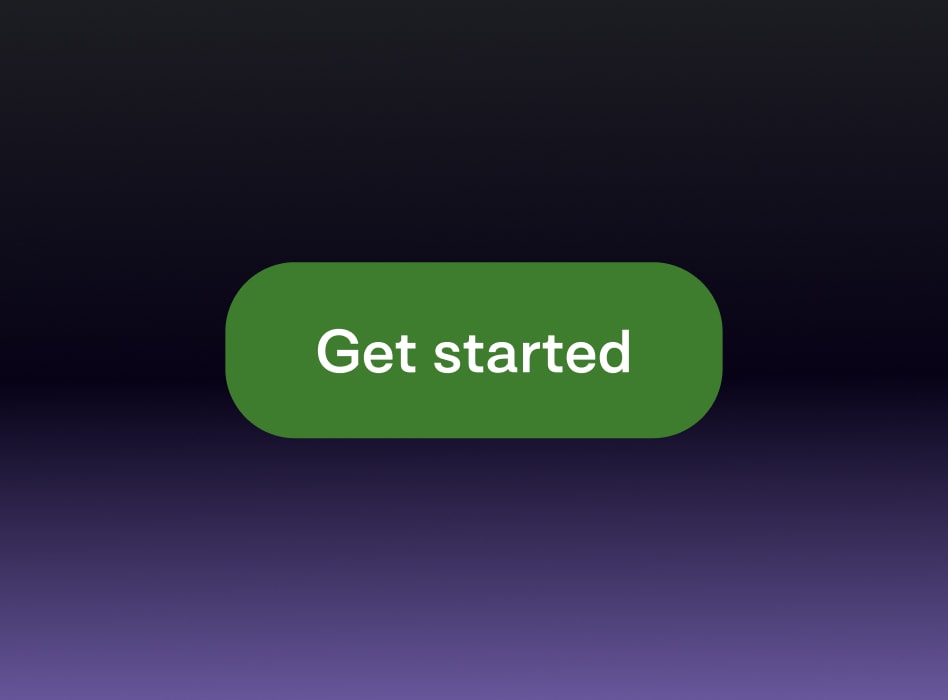 The redesigned homepage's primary call to action, now reading "Get started".