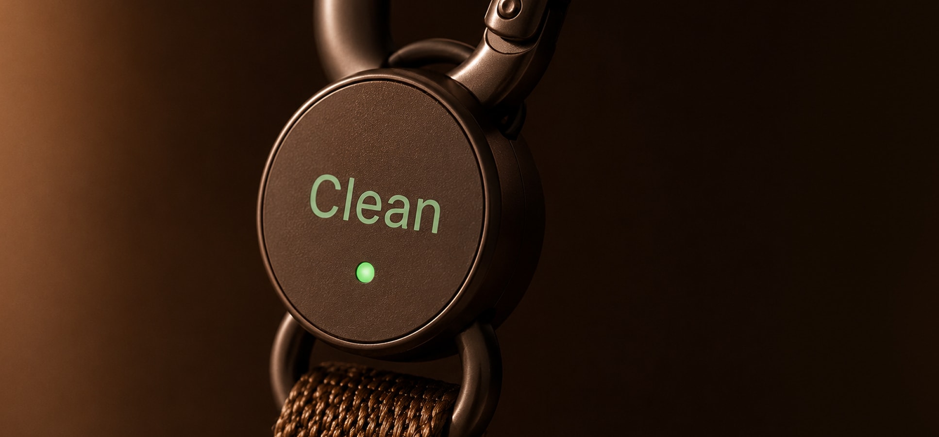 Loop's reminder screen showing the cup's clean status.